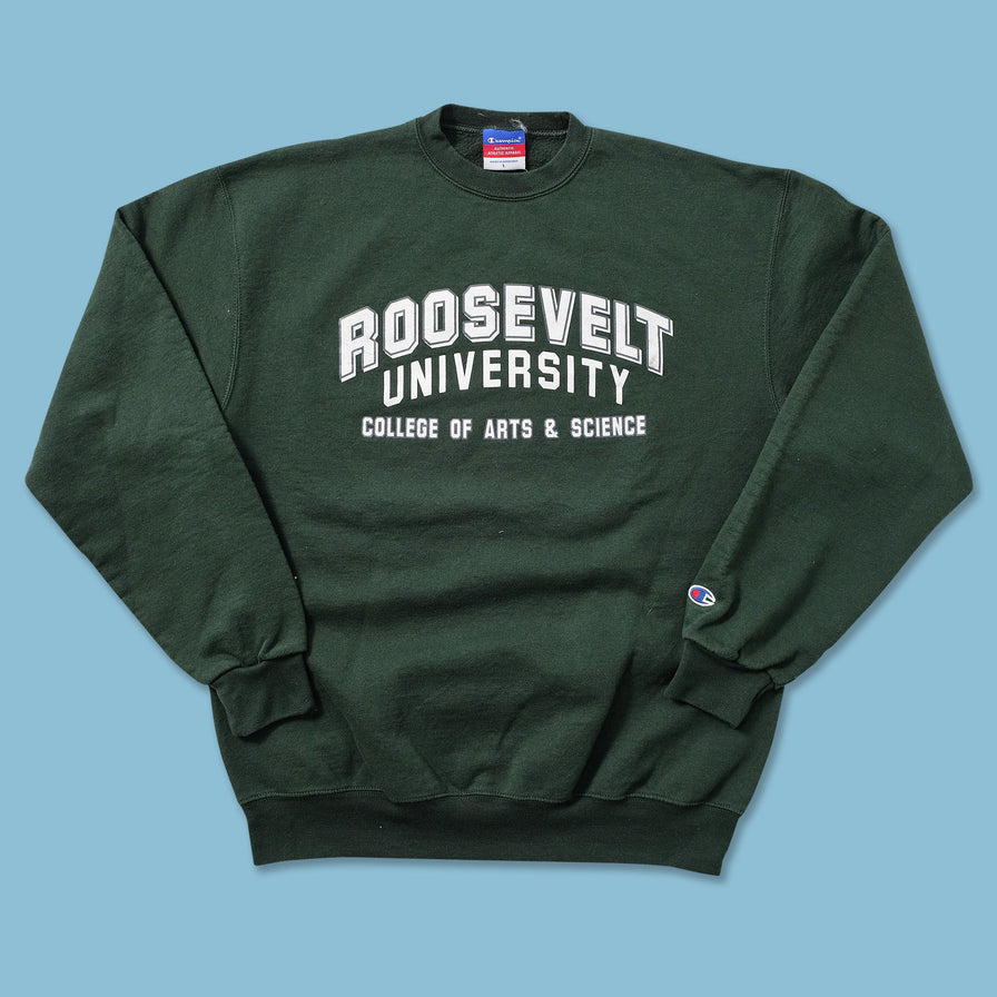 Vintage Champion Roosevelt University Sweater Large 