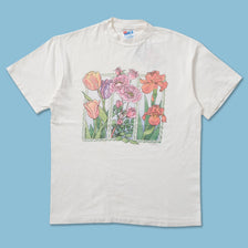 Women's Flower T-Shirt Medium 
