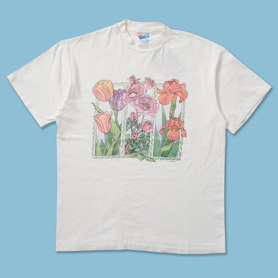 Women's Flower T-Shirt Medium 