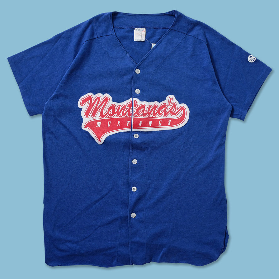 Vintage Montana Mustangs Cotton Jersey Large 