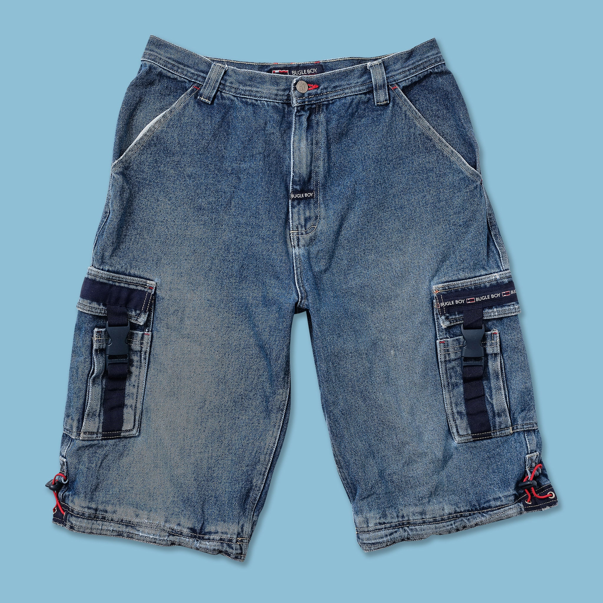 Y2K Bugle Boy Baggy Jorts W32 Double Double Vintage