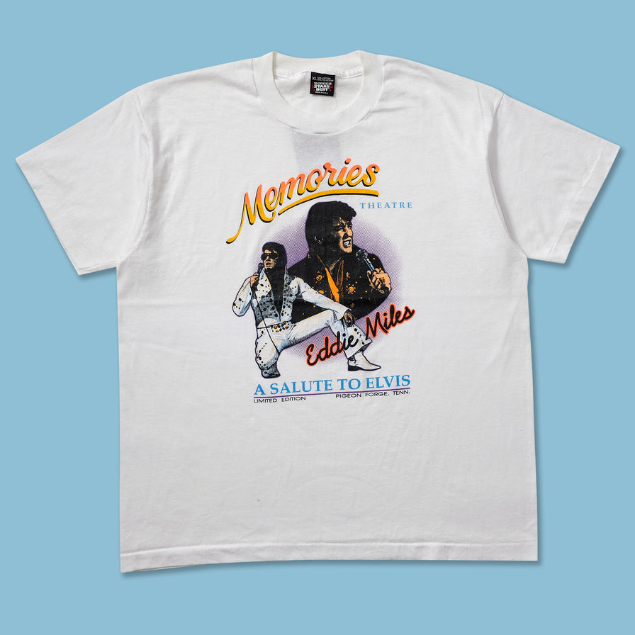 Vintage Eddie Miles A Salute To Elvis T-Shirt Large - Double Double Vintage