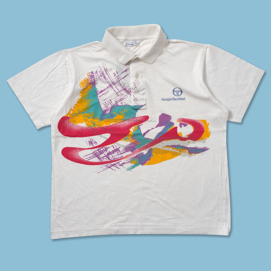 Women's Sergio Tacchini Tennis Polo Small - Double Double Vintage