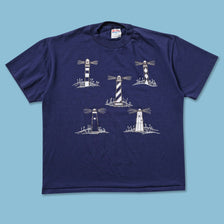 Vintage Lighthouse T-Shirt Large - Double Double Vintage
