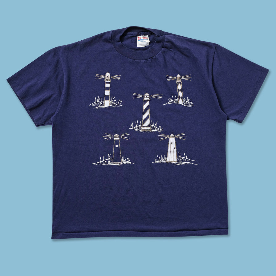 Vintage Lighthouse T-Shirt Large - Double Double Vintage