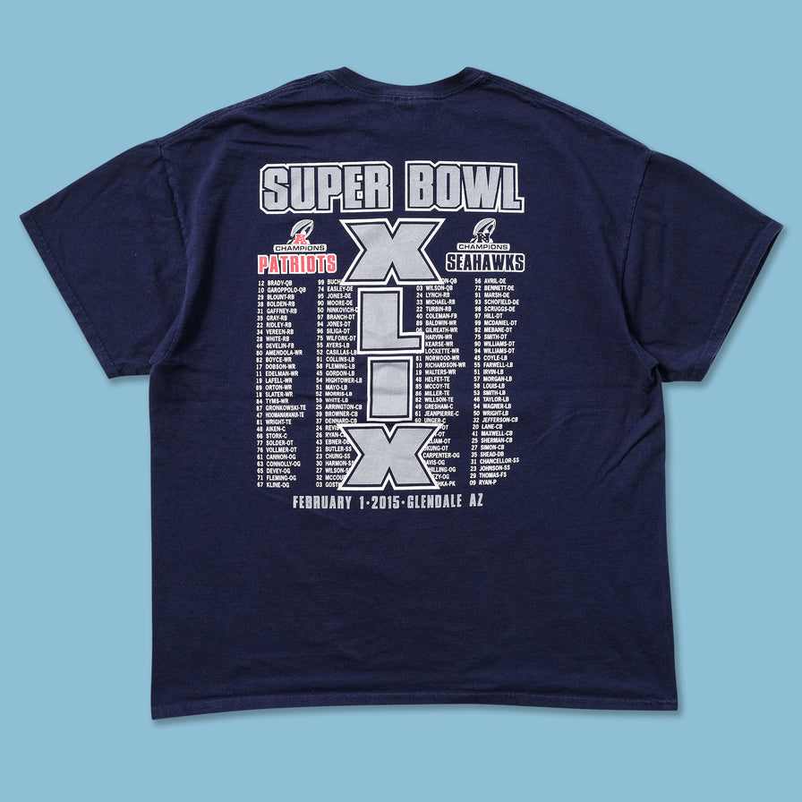 2015 Super Bowl T-Shirt XLarge - Double Double Vintage