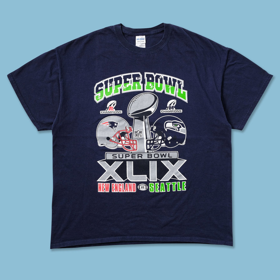 2015 Super Bowl T-Shirt XLarge - Double Double Vintage