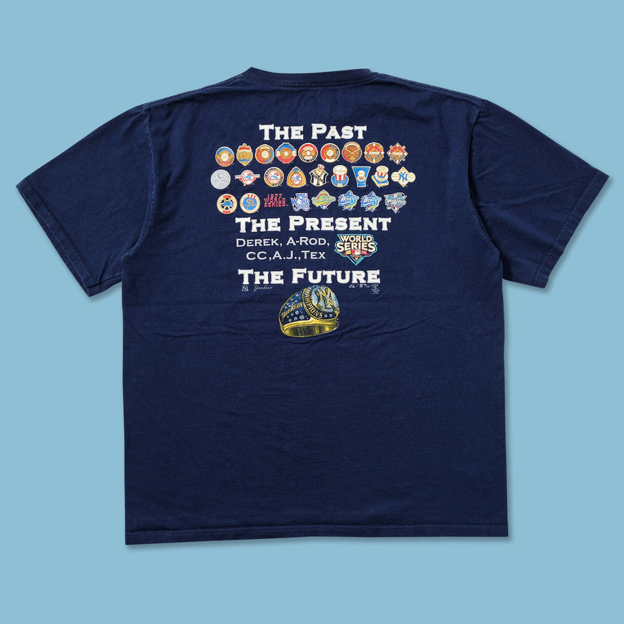 2009 New York Yankees T-Shirt Large - Double Double Vintage