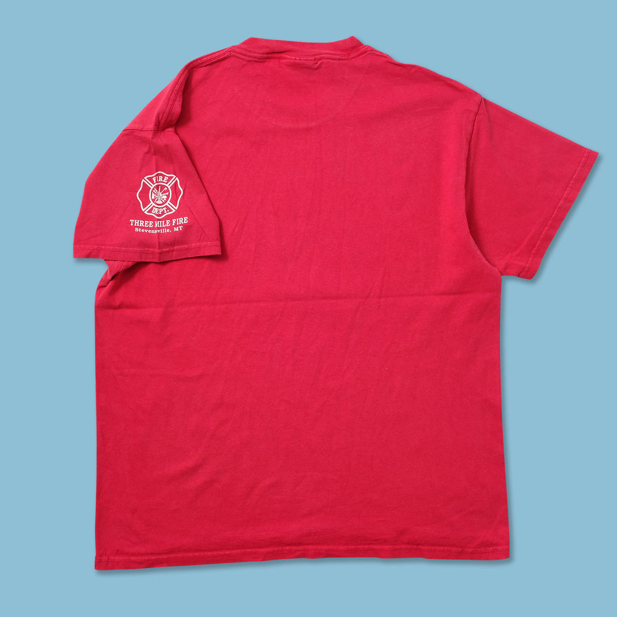 Vintage Firefighter T-Shirt Large - Double Double Vintage