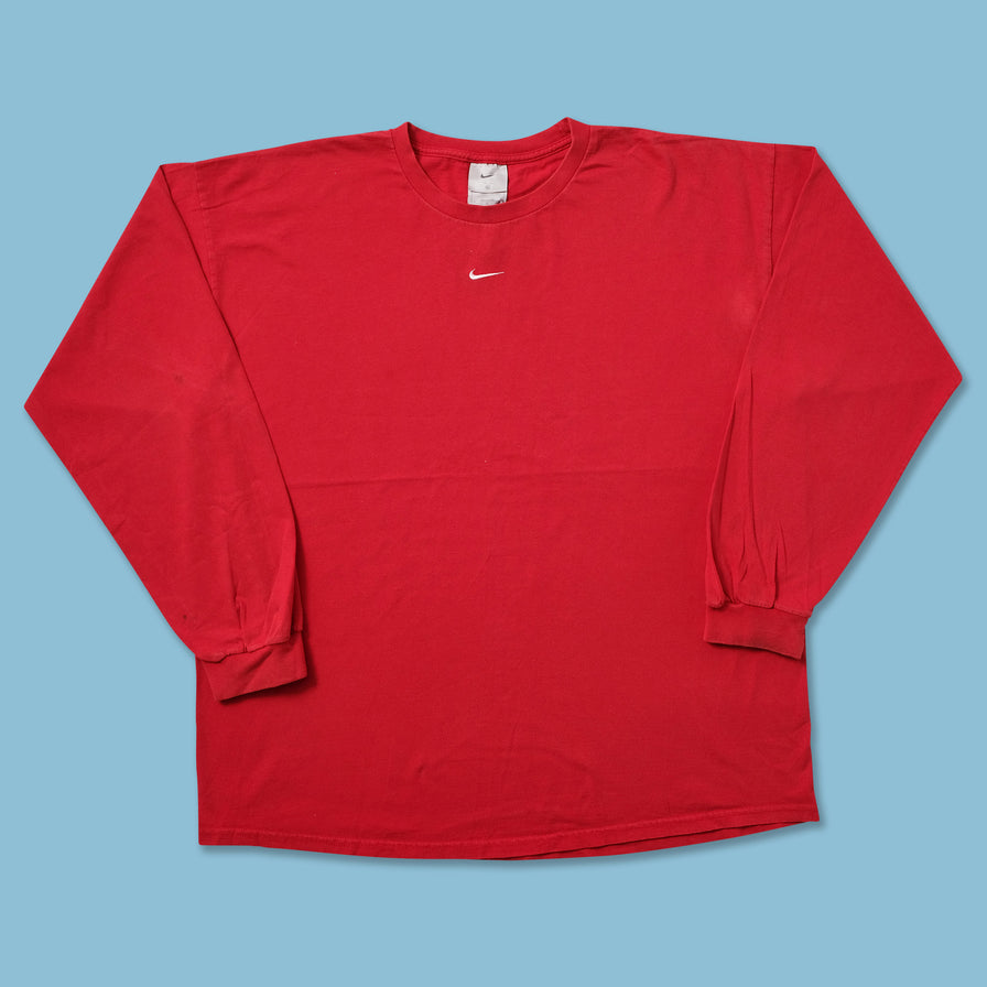 Vintage Nike Center Swoosh Longsleeve XXL - Double Double Vintage