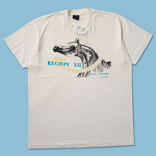 1991 Horse Riding T-Shirt Large - Double Double Vintage