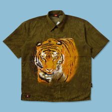 Y2K Tiger Shirt XLarge - Double Double Vintage