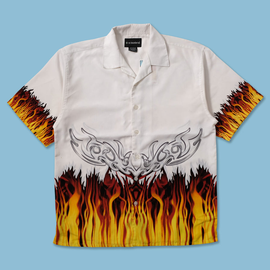 Y2K Tribal Flames Shirt Large