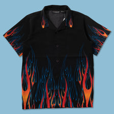 Women's Y2K Flames Shirt Small