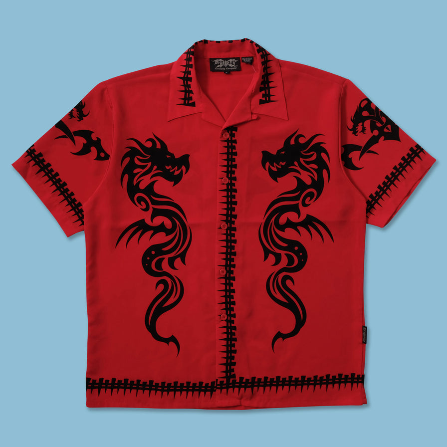 Y2K Dragon Tribal Shirt XLarge - Double Double Vintage