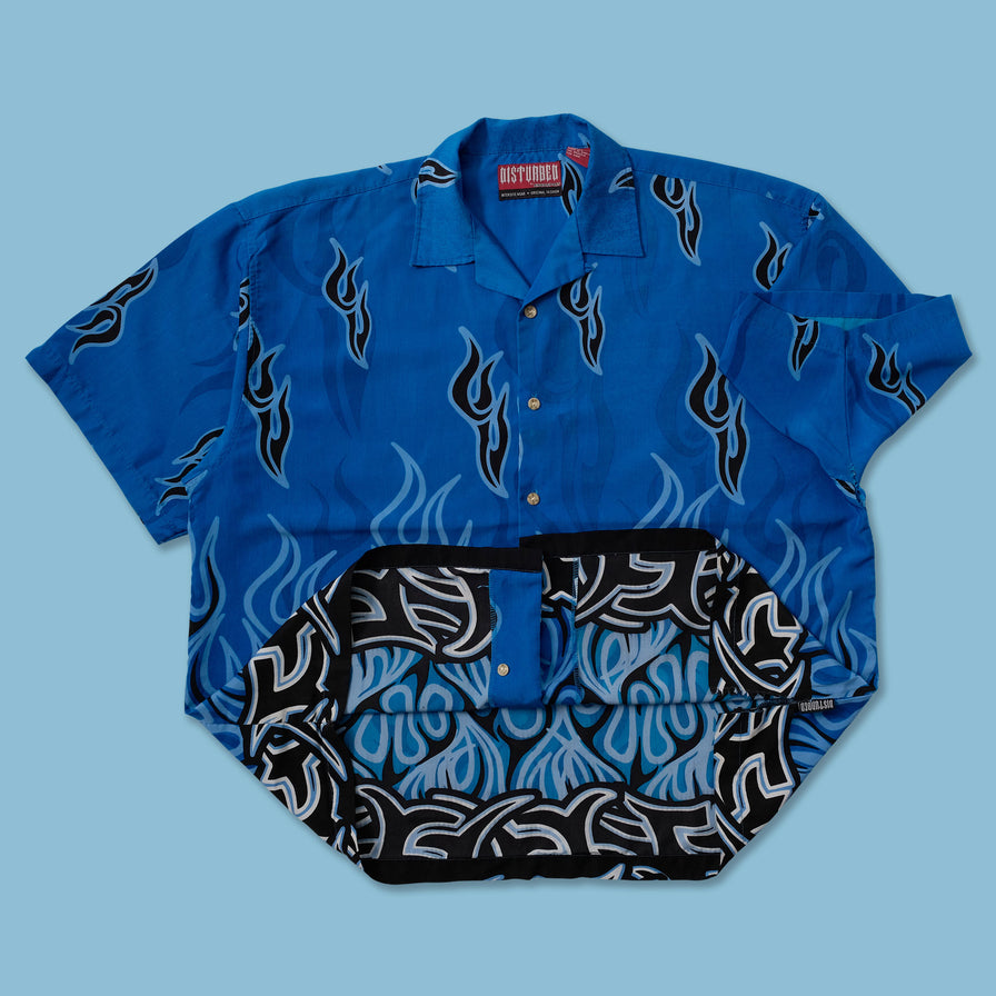 Y2K Flames Shirt 3XL - Double Double Vintage