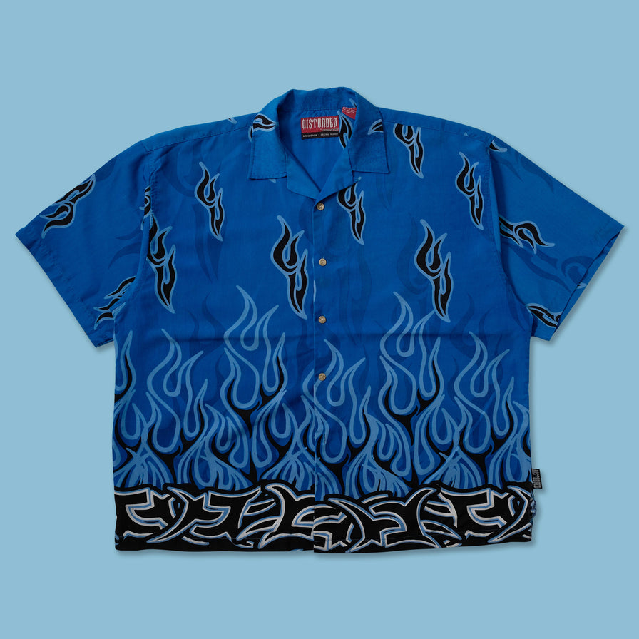 Y2K Flames Shirt 3XL - Double Double Vintage