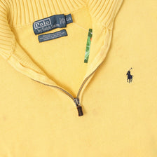 Vintage Polo Ralph Lauren Q-Zip Knit Sweater Medium 