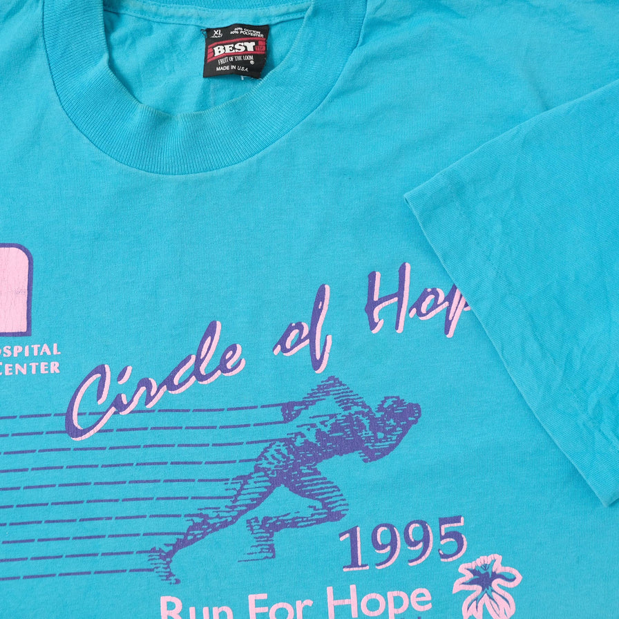 Vintage 1995 Run For Hope T-Shirt XLarge 