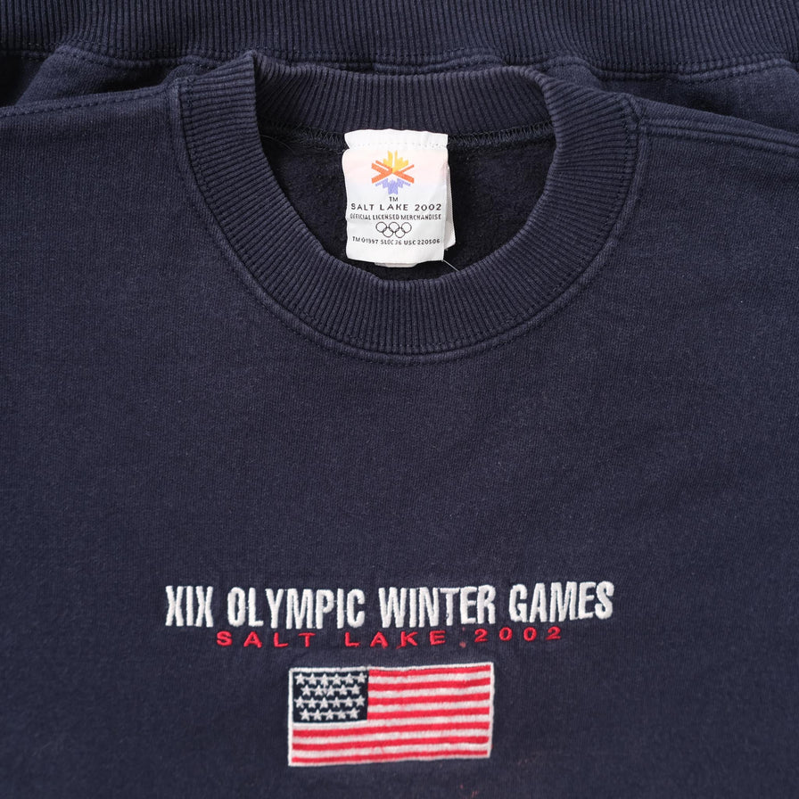 Vintage 2002 Olympic Winter Games Sweater Medium 