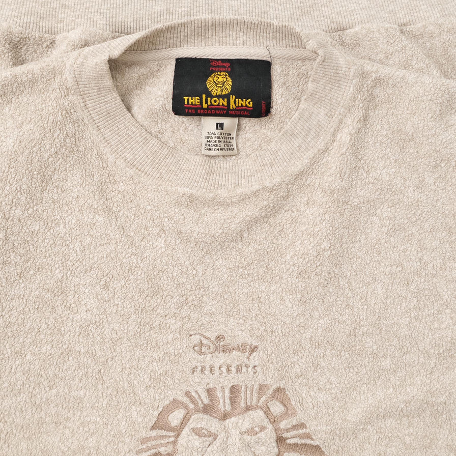 Vintage Lion King Musical Sweater XLarge 