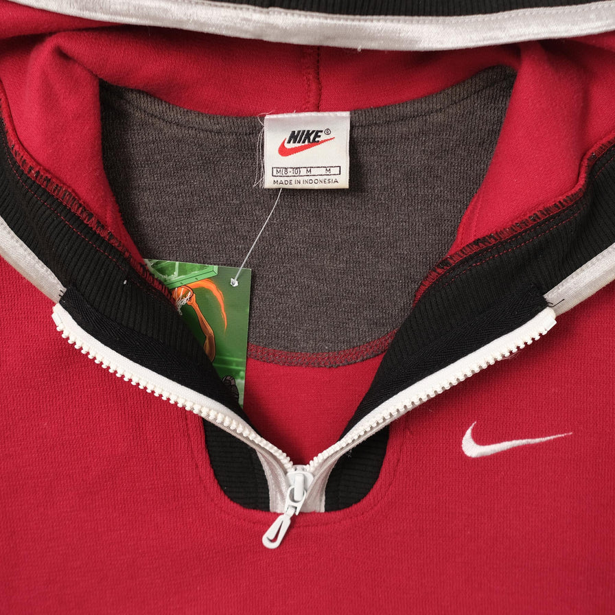 Vintage Nike Women's Hooded Sweater Vest Medium 