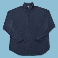 Vintage Nike Mini Swoosh Q-Zip Fleece Large 
