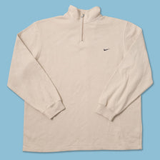 Vintage Nike Mini Swoosh Q-Zip Sweater Large 
