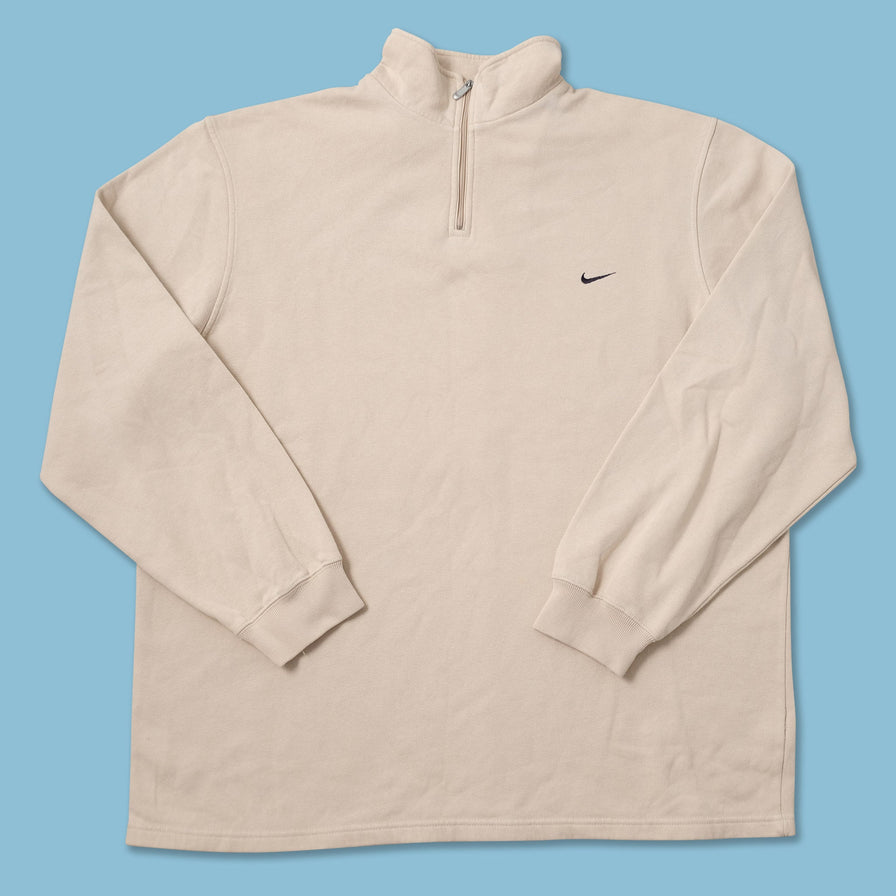 Vintage Nike Mini Swoosh Q-Zip Sweater Large 