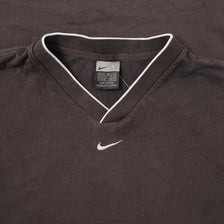 Vintage Nike Middle Swoosh V-Neck T-Shirt XLarge 