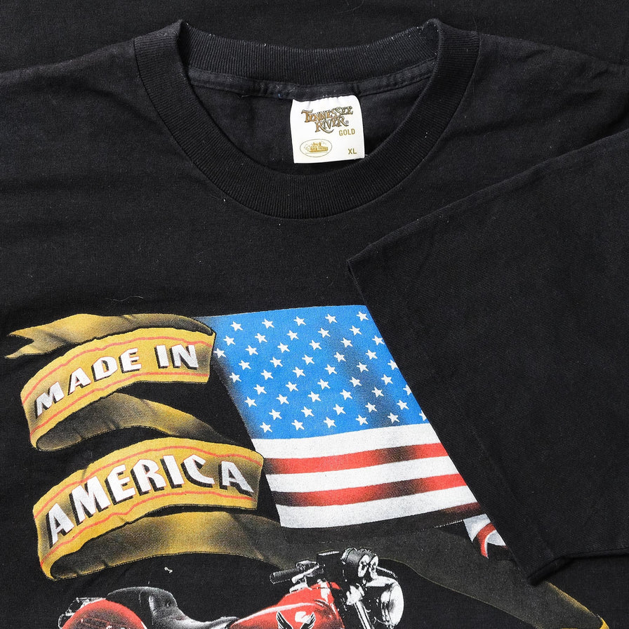 Vintage Biker T-Shirt XLarge 
