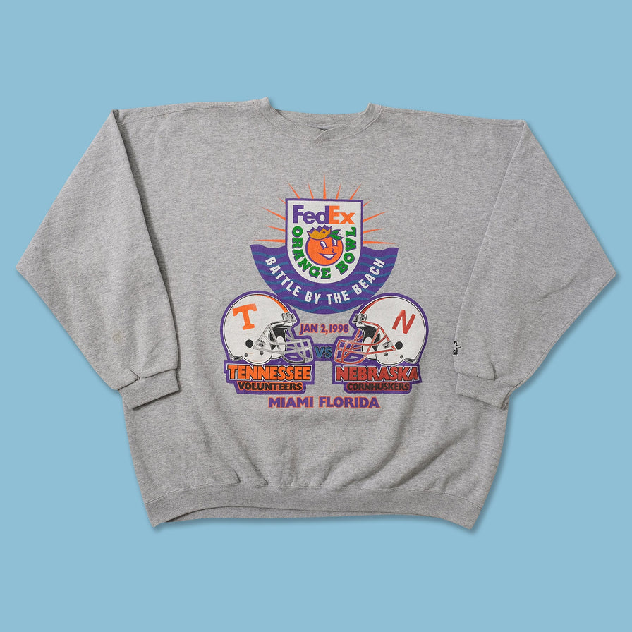 1998 Starter Orange Bowl Miami Sweater XLarge 