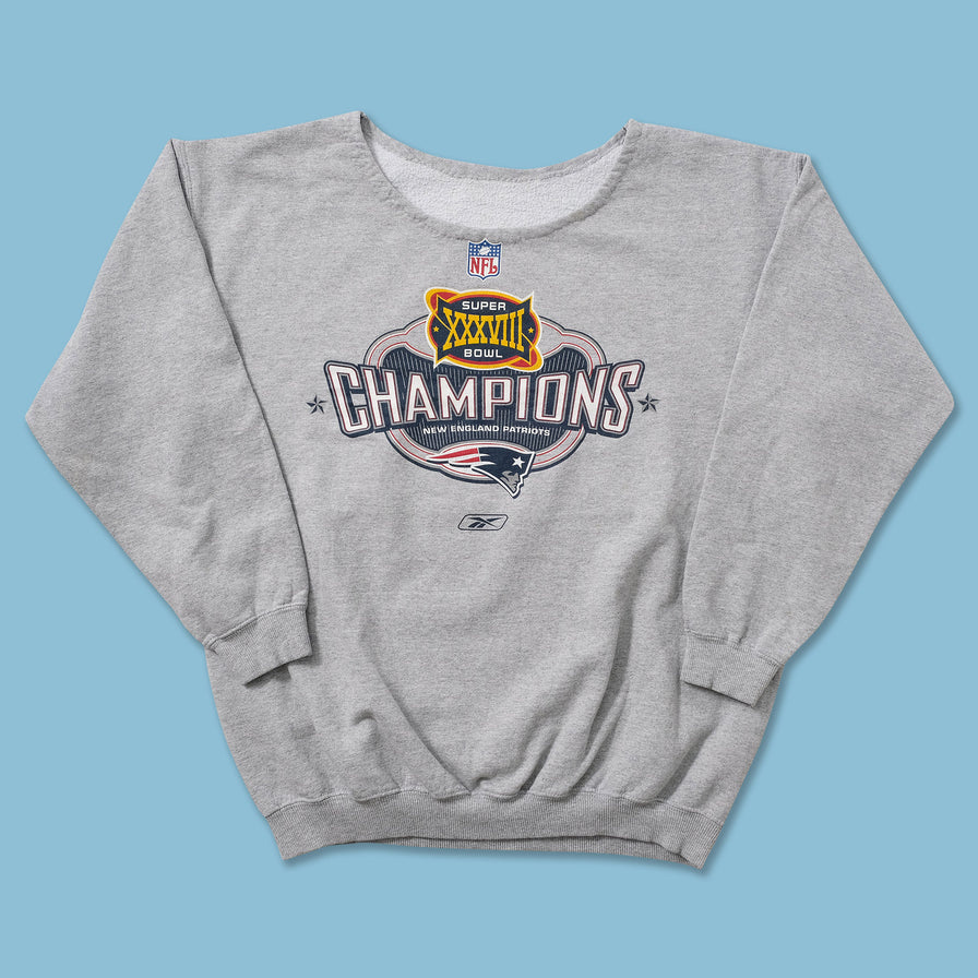 2004 New England Patriots Super Bowl XXXIX Champions NFL Crewneck