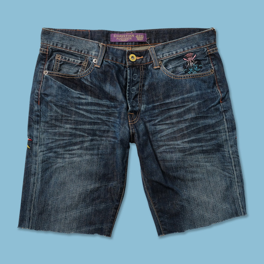 Y2K Christian Audigier Shorts W36 