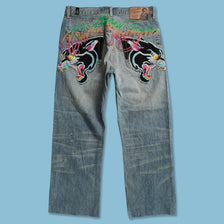 Y2K Christian Audigier Jeans 34x29 