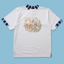 Y2K Raw Blue T-Shirt XLarge 