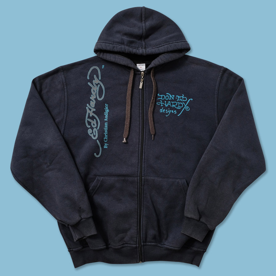 Y2K Ed Hardy Zip Hoody XLarge 