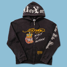 Women's Ed Hardy Zip Hoody Large 
