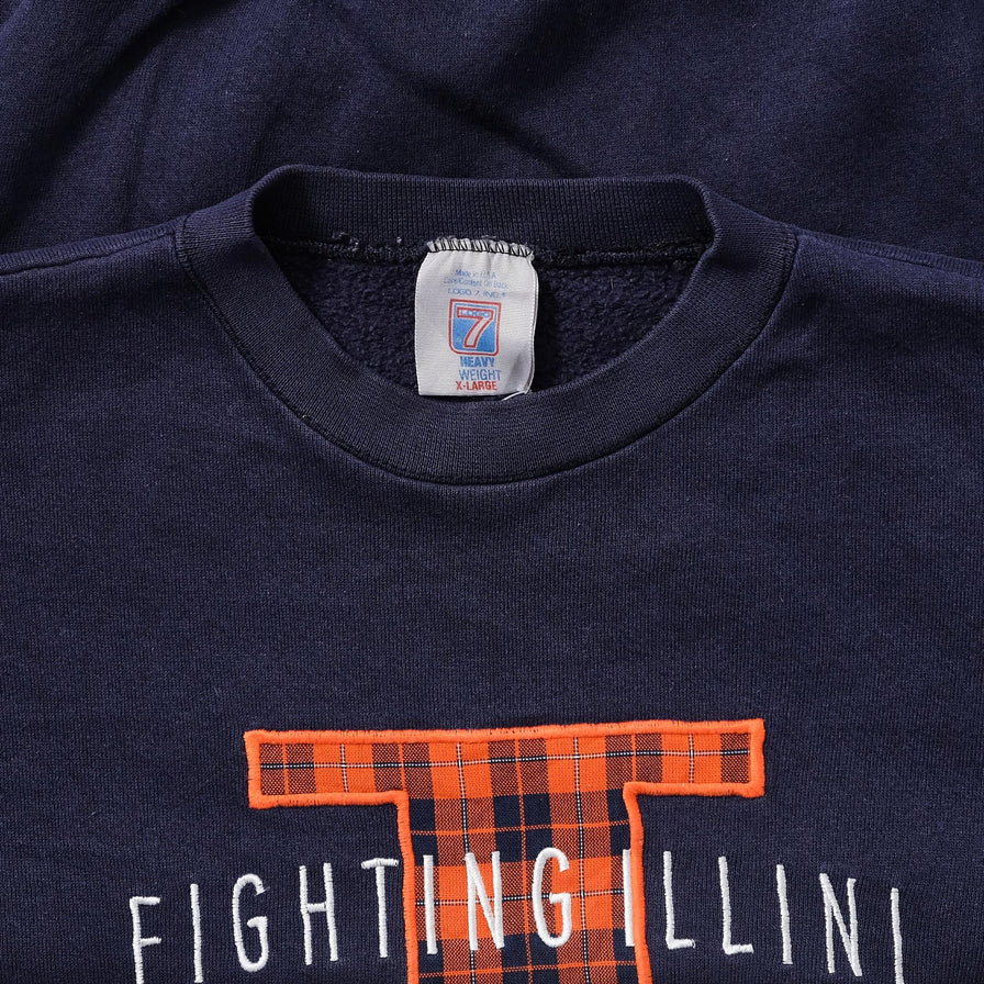 Vintage Illinois University Sweater Large 