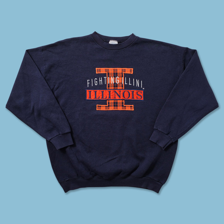 Vintage Illinois University Sweater Large 