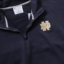 Champion Notre Dame Q-Zip Sweater XLarge 