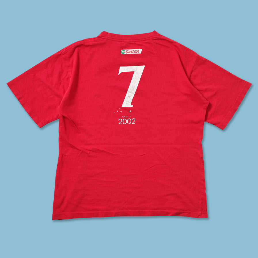 2002 Castrol David Beckham T-Shirt Medium - Double Double Vintage
