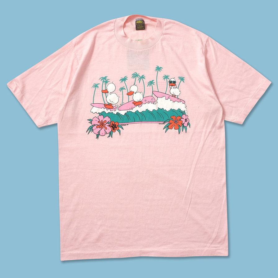 1985 Surfing Ducks T-Shirt Medium - Double Double Vintage