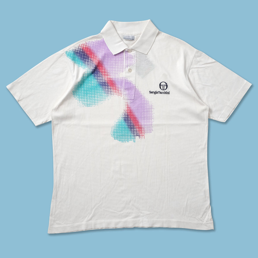 Vintage Sergio Tacchini Tennis Polo Medium - Double Double Vintage