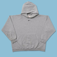 Vintage Nike Center Swoosh Hoody Large - Double Double Vintage