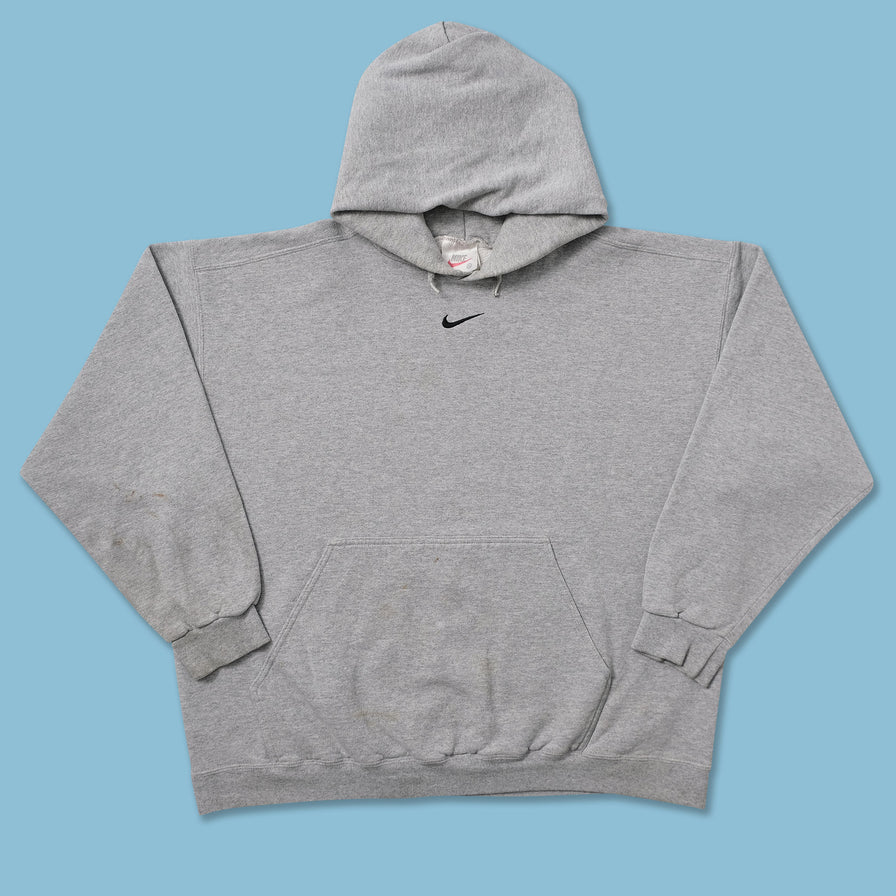 Vintage Nike Center Swoosh Hoody Large - Double Double Vintage