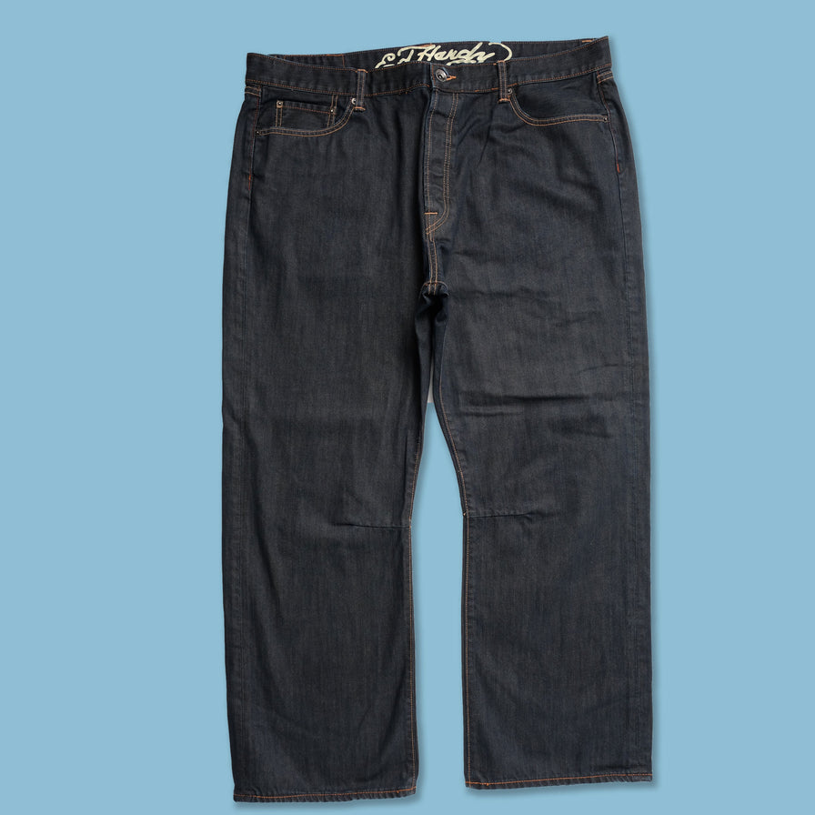 Y2K Ed Hardy Denim Pants 42x32 - Double Double Vintage