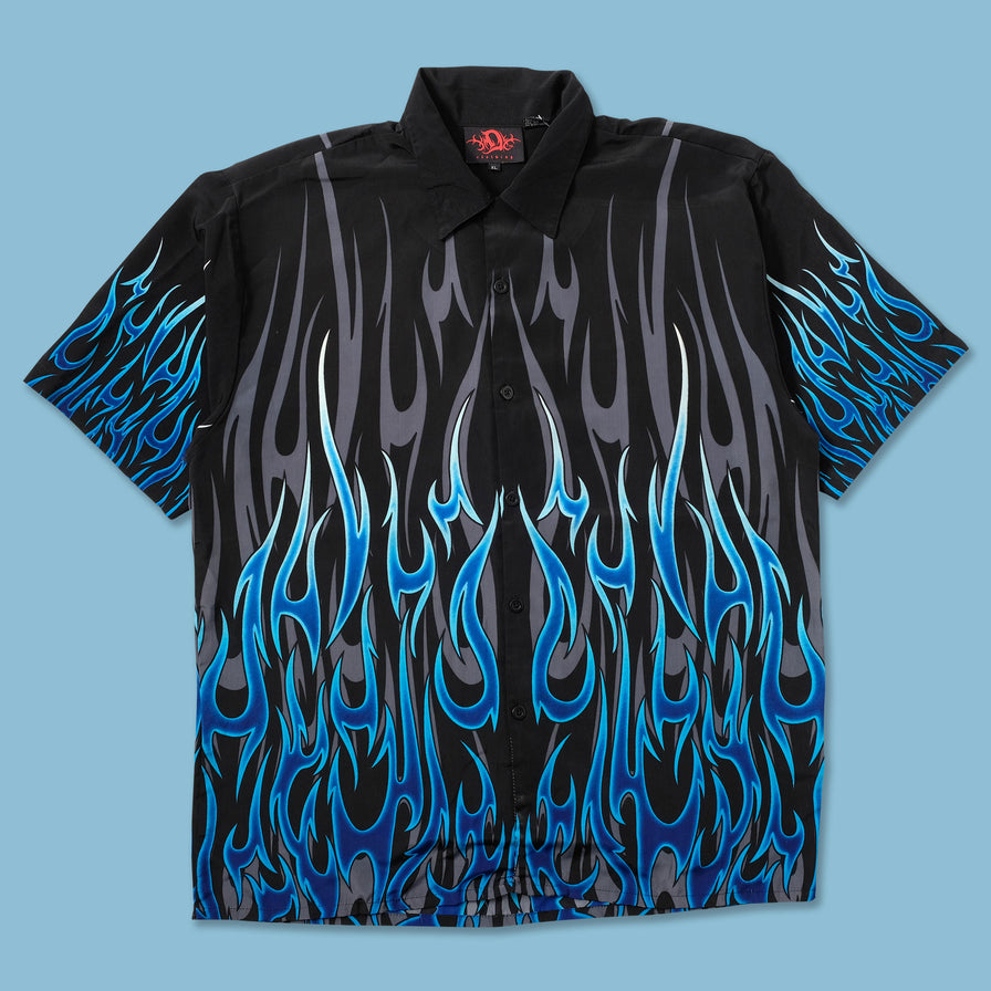 Y2K Tribal Shirt XLarge - Double Double Vintage