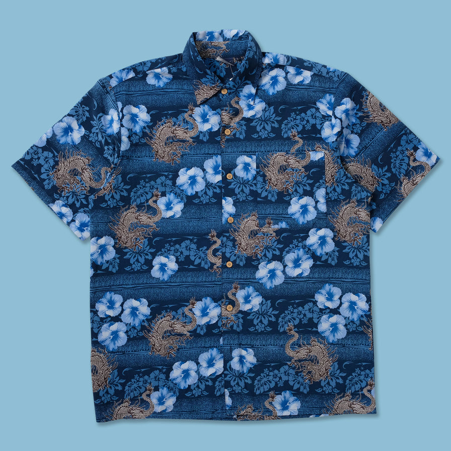 Y2K Pattern Shirt XLarge - Double Double Vintage