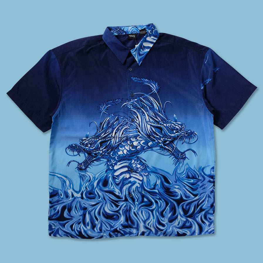 Y2K Dragon Shirt XXL - Double Double Vintage